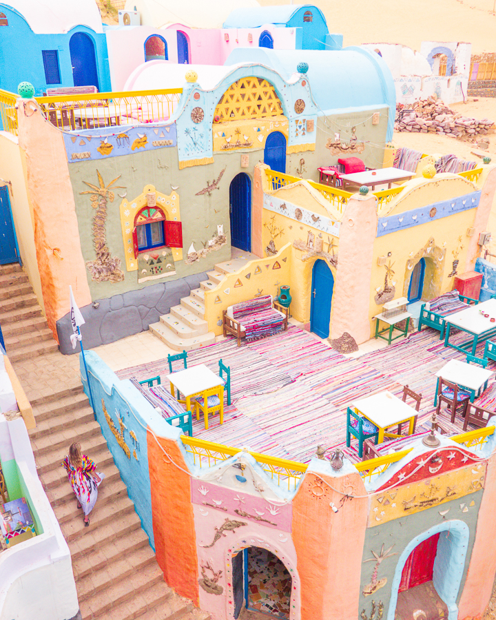 Colourful homes in a Nubian village